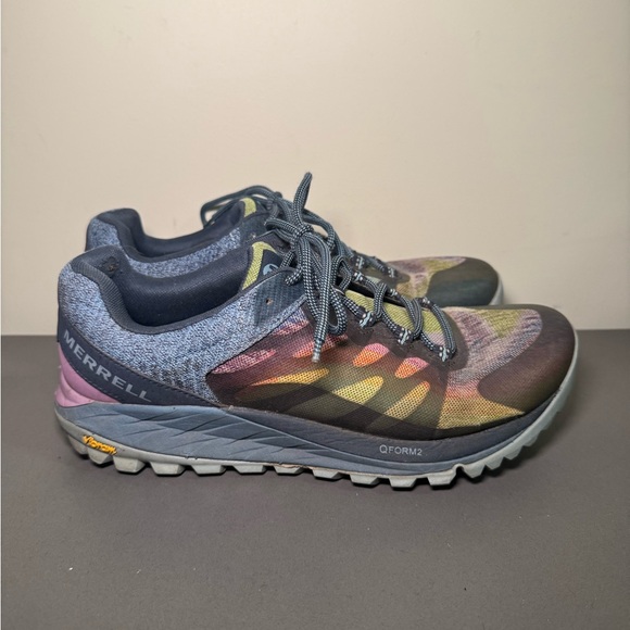 Women’s Merrell Antora 2 Rainbow Hiking Shoes Trail Runners w/ Vibram Sole - Picture 1 of 6